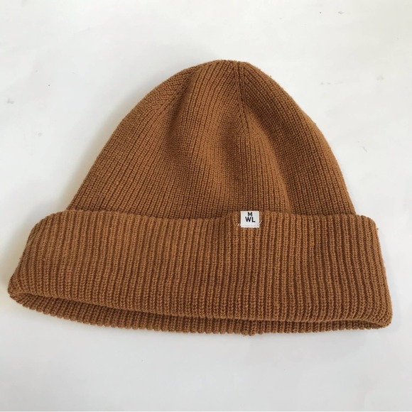 Madewell Accessories - Madewell Tan Cotton Beanie Hat